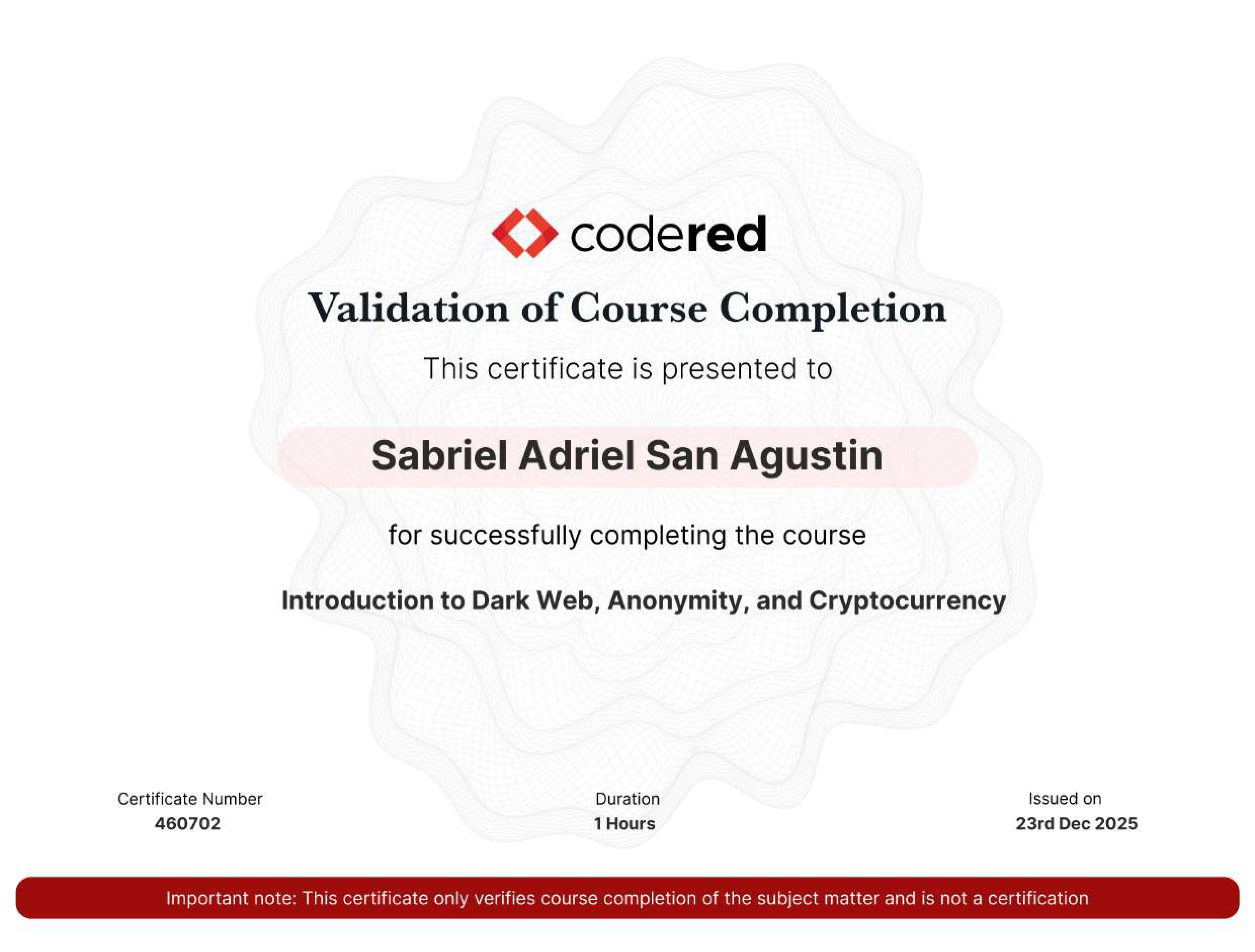 EC-Council Introduction to Dark Web, Anonymity, and Cryptocurrency
